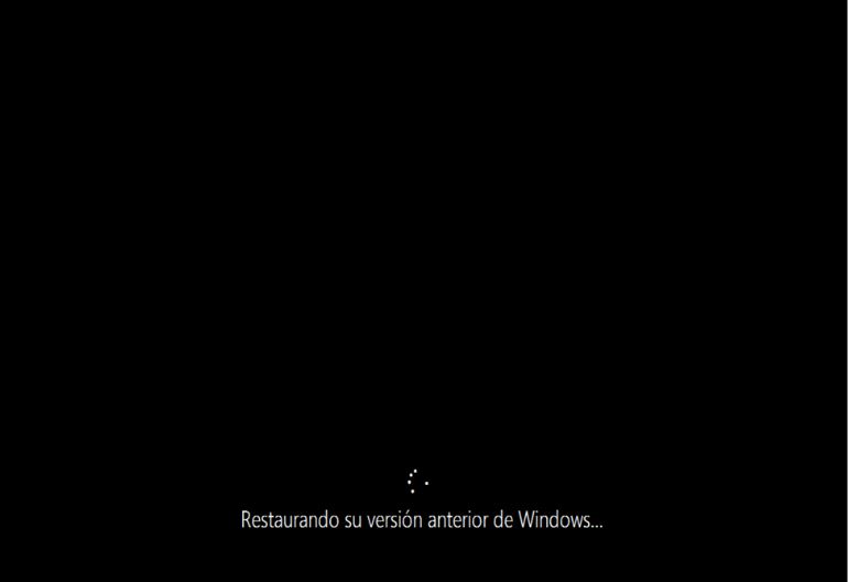 Cómo volver a una versión anterior de Windows 10 si la nueva versión instalada crea graves problemas en el equipo