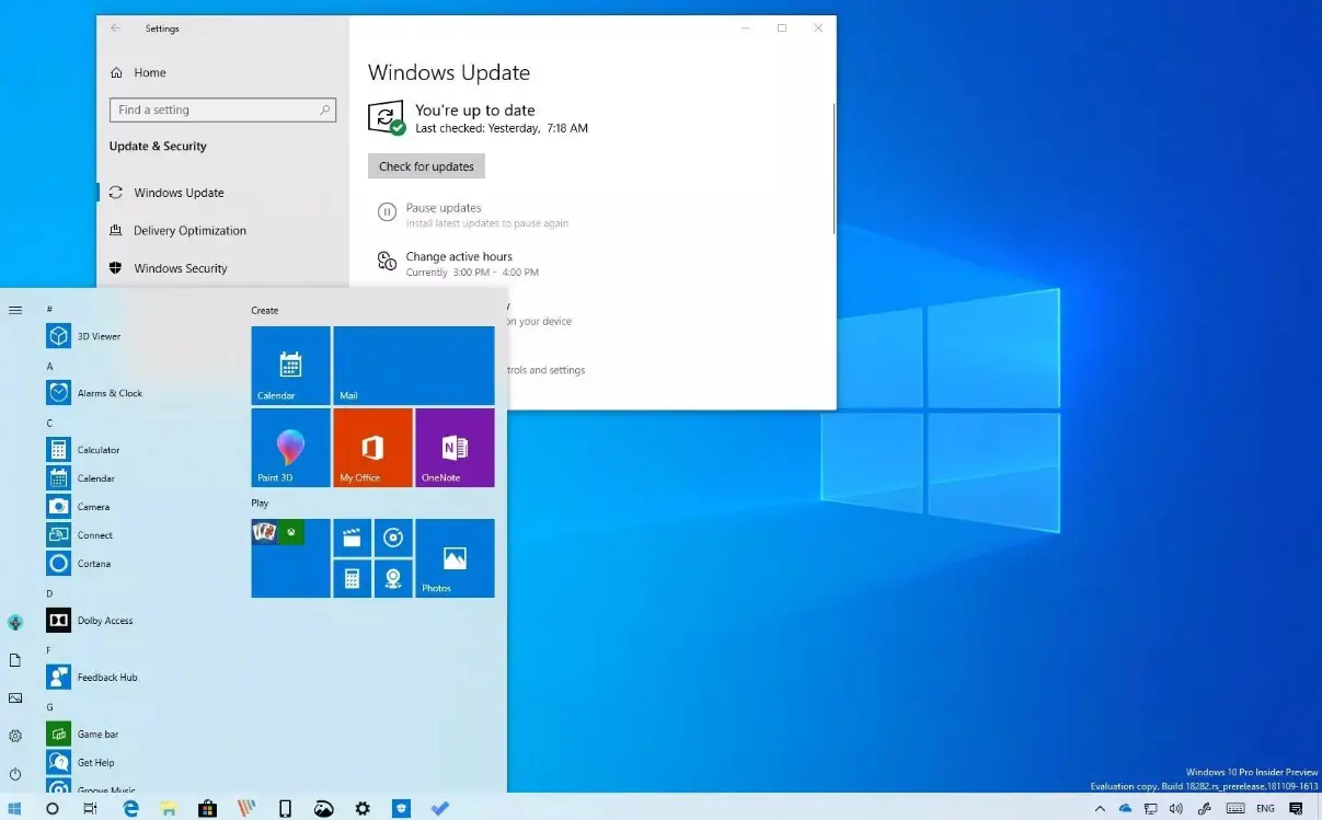 windows 10 1903 update download